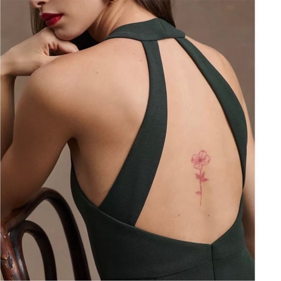 BHLDN Serephina Green Maxi Dress Sz 10 - Picture 3 of 9